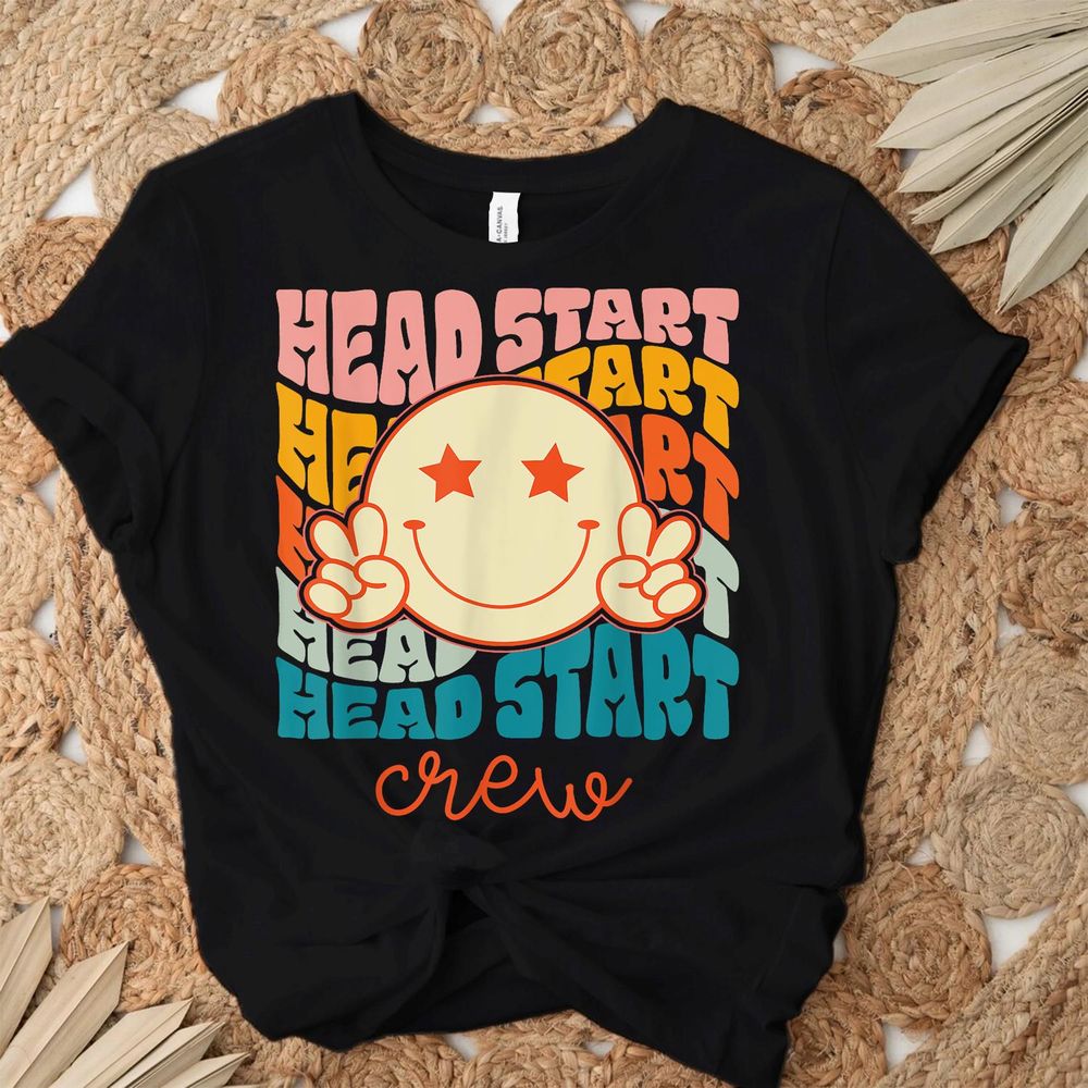 Head Start Crew Teacher Early Childhood Education Preschool Shirt Unisex Standard T-Shirt black s