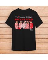 The Sweetest Patients Stole My Heart NICU Nurse Valentine Shirt Unisex Standard T-Shirt black s
